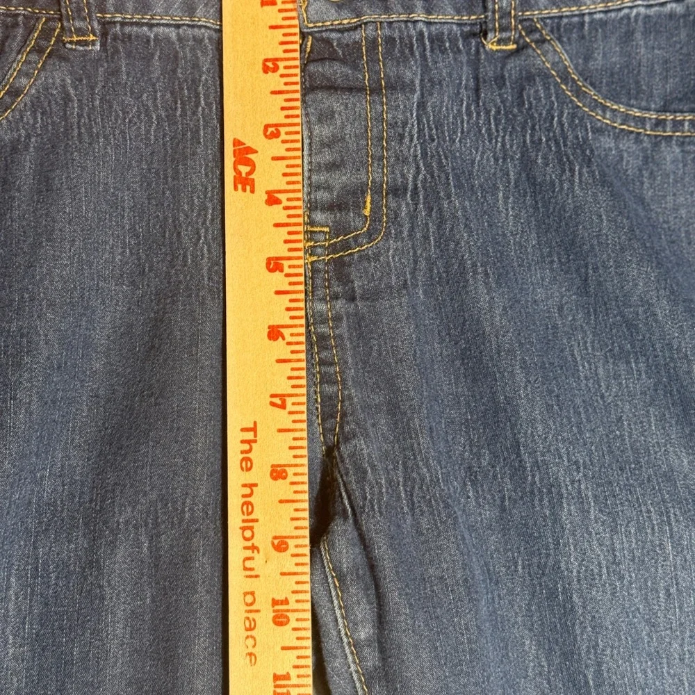 Mudd Jeans Girls 16 Blue 6BM31217 Slim Leg Stretch Denim Embroidered Pockets see